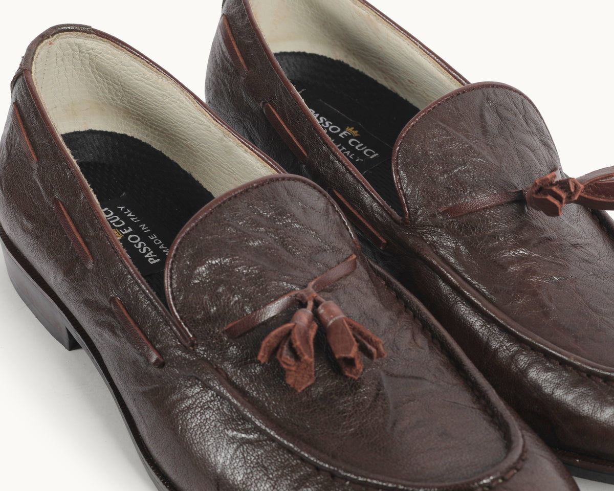 Brown Tassel Loafers