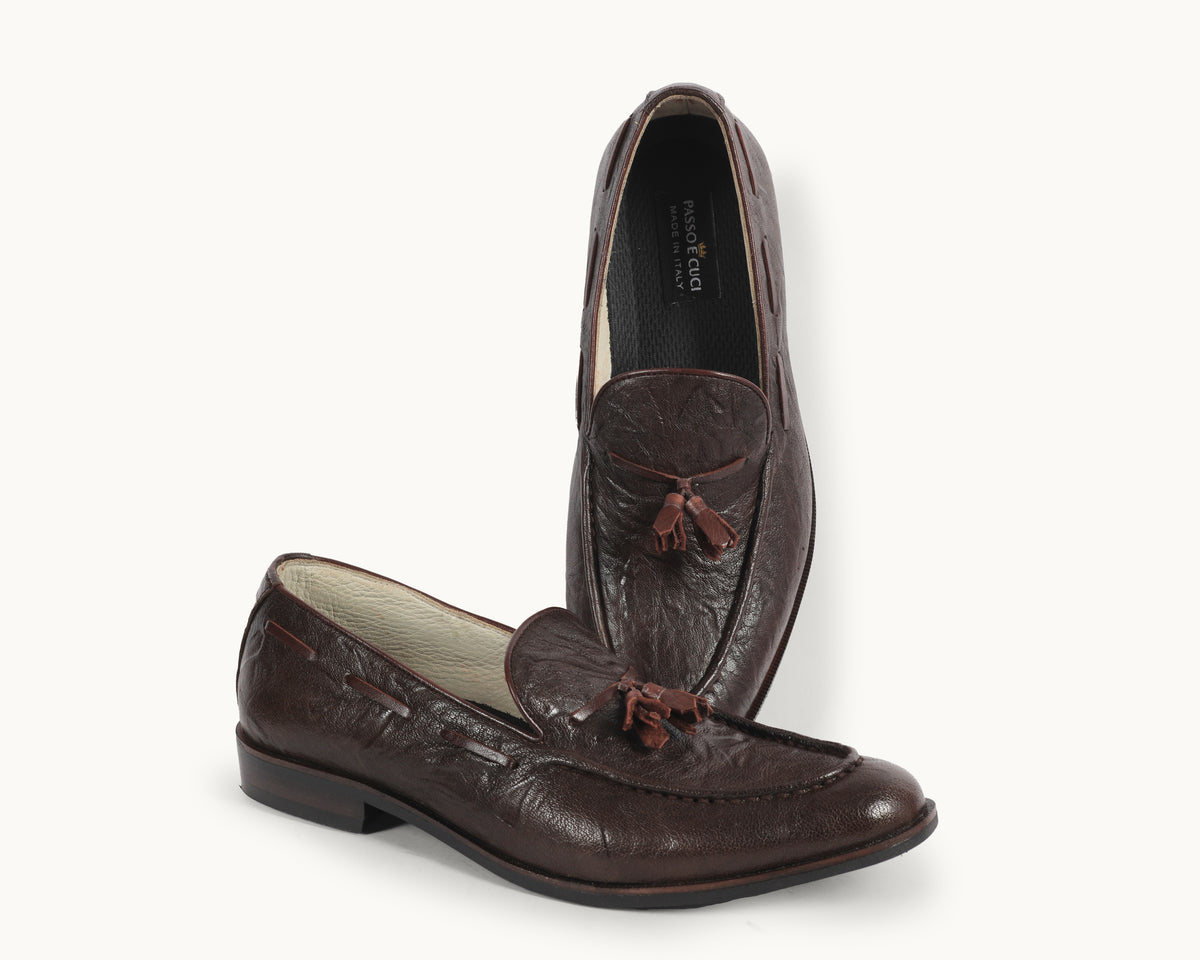 Brown Tassel Loafers